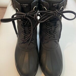 Sperry Women's Black Winter & Rain Boots